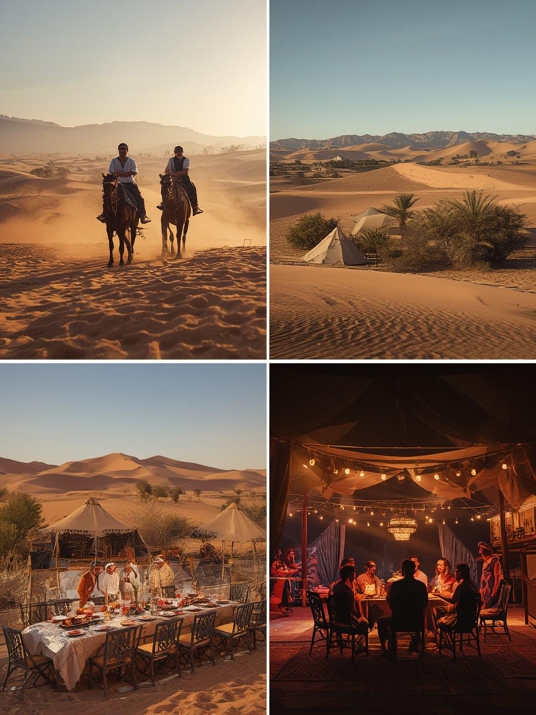 Camel ride in Agafay Desert daytime