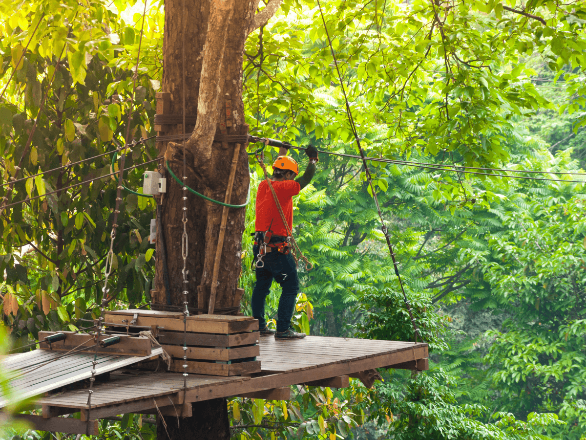 zipline Atlas Mountains