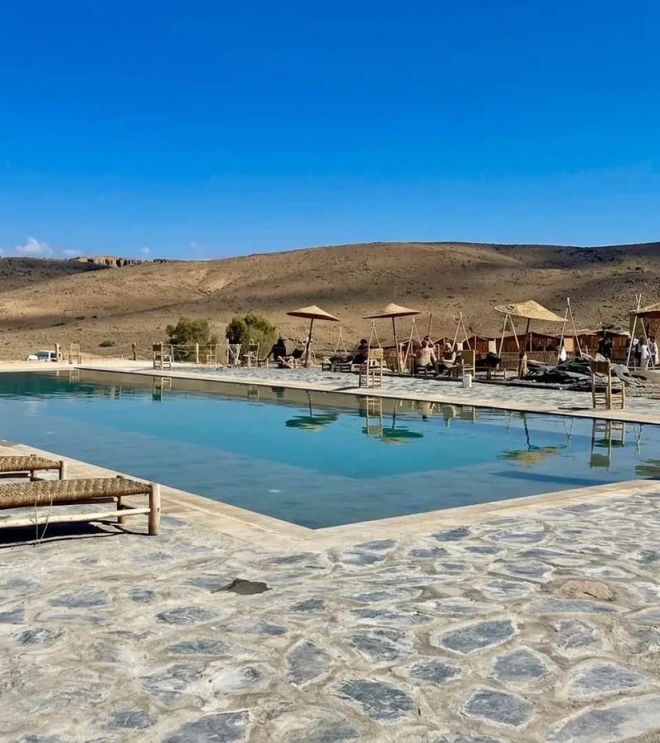 swimming Lunch in The Agafay Desert